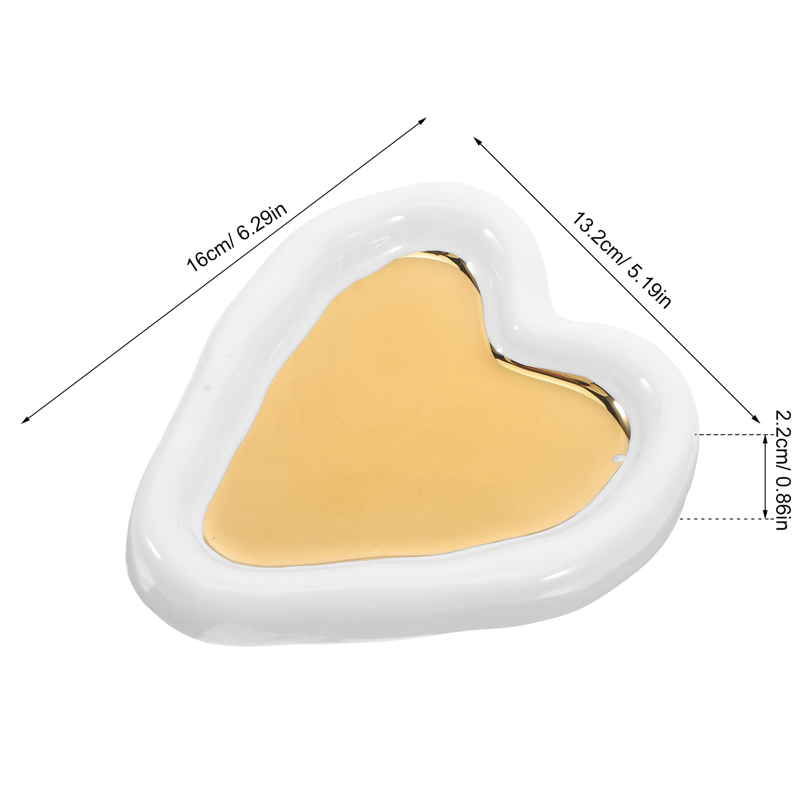 Heart Shaped Jewelry Tray Dish - đánh giá và giá Ceramic Trinket Dish