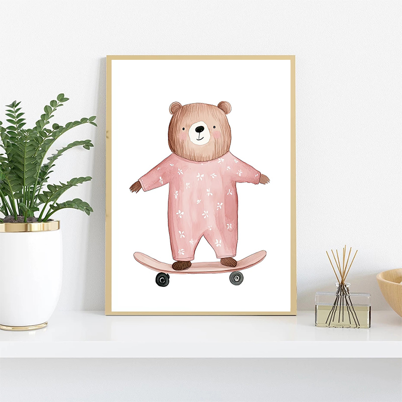 Cute Watercolor Unicorn Mermai - đánh giá và giá Watercolor Poster Print