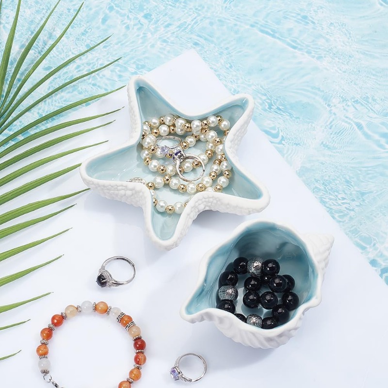 2 Pcs Ceramic Jewelry Tray Con - đánh giá và giá Ceramic Trinket Dish