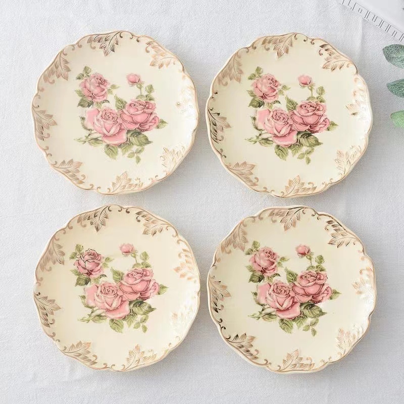 Hoa Hồng Hoa Vẽ Tay Cà Phê Đĩa - đánh giá và giá Ceramic Trinket Dish