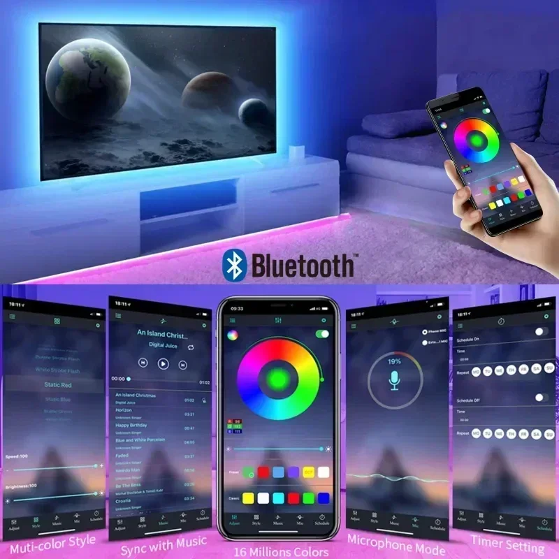 Smart RGB LED Gaming Light Str - đánh giá và giá Led Strip Lights