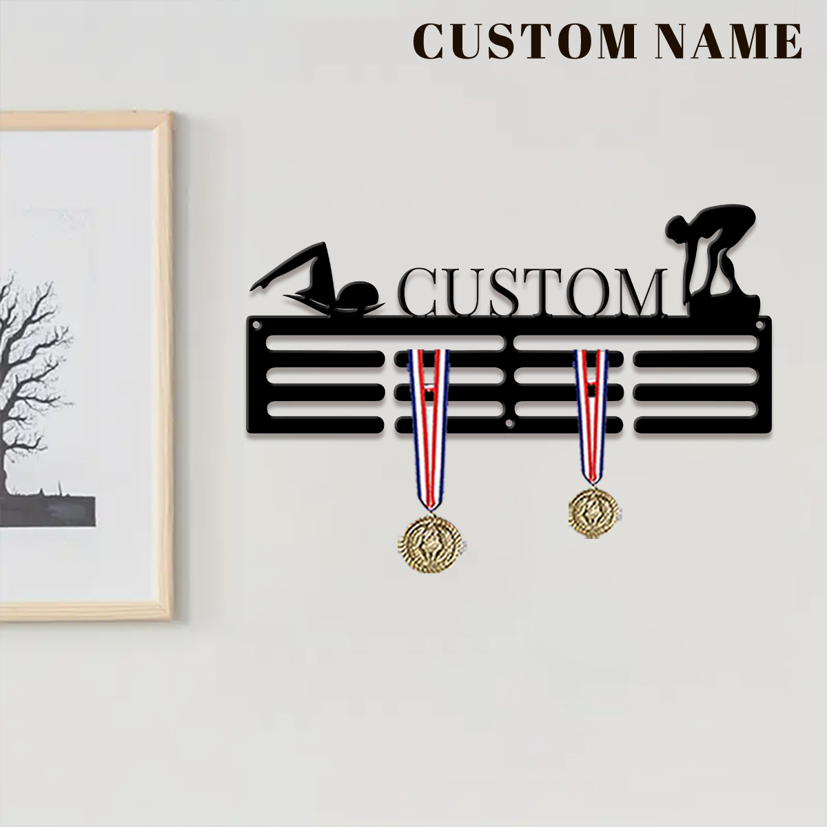1pc Custom Swimming Metal Meda - đánh giá và giá Home Decor Organizer