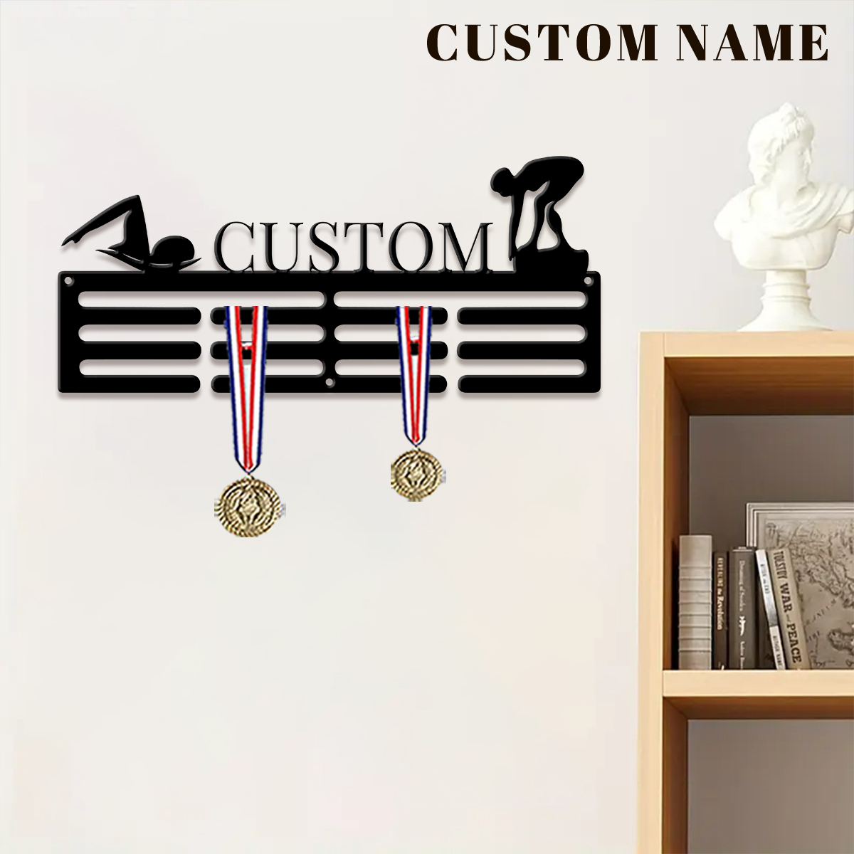 1pc Custom Swimming Metal Meda - đánh giá và giá Home Decor Organizer