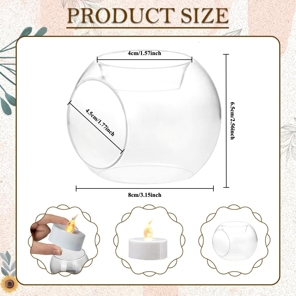 6/12pcs Glass Round Hollow Can - đánh giá và giá Home Decor Organizer