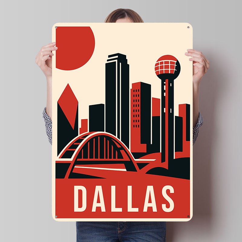 Dallas Vintage Travel Printed  - đánh giá và giá Home Decor Dallas