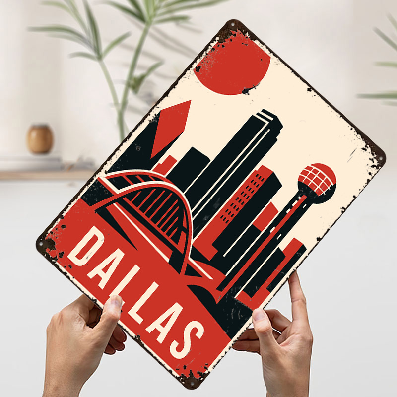 Dallas Vintage Travel Printed  - đánh giá và giá Home Decor Dallas