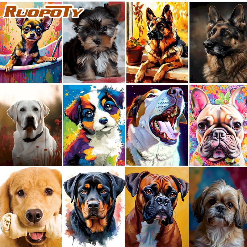RUOPOTY Dog Diamond Painting H - đánh giá và giá Home Decor Diy Ideas