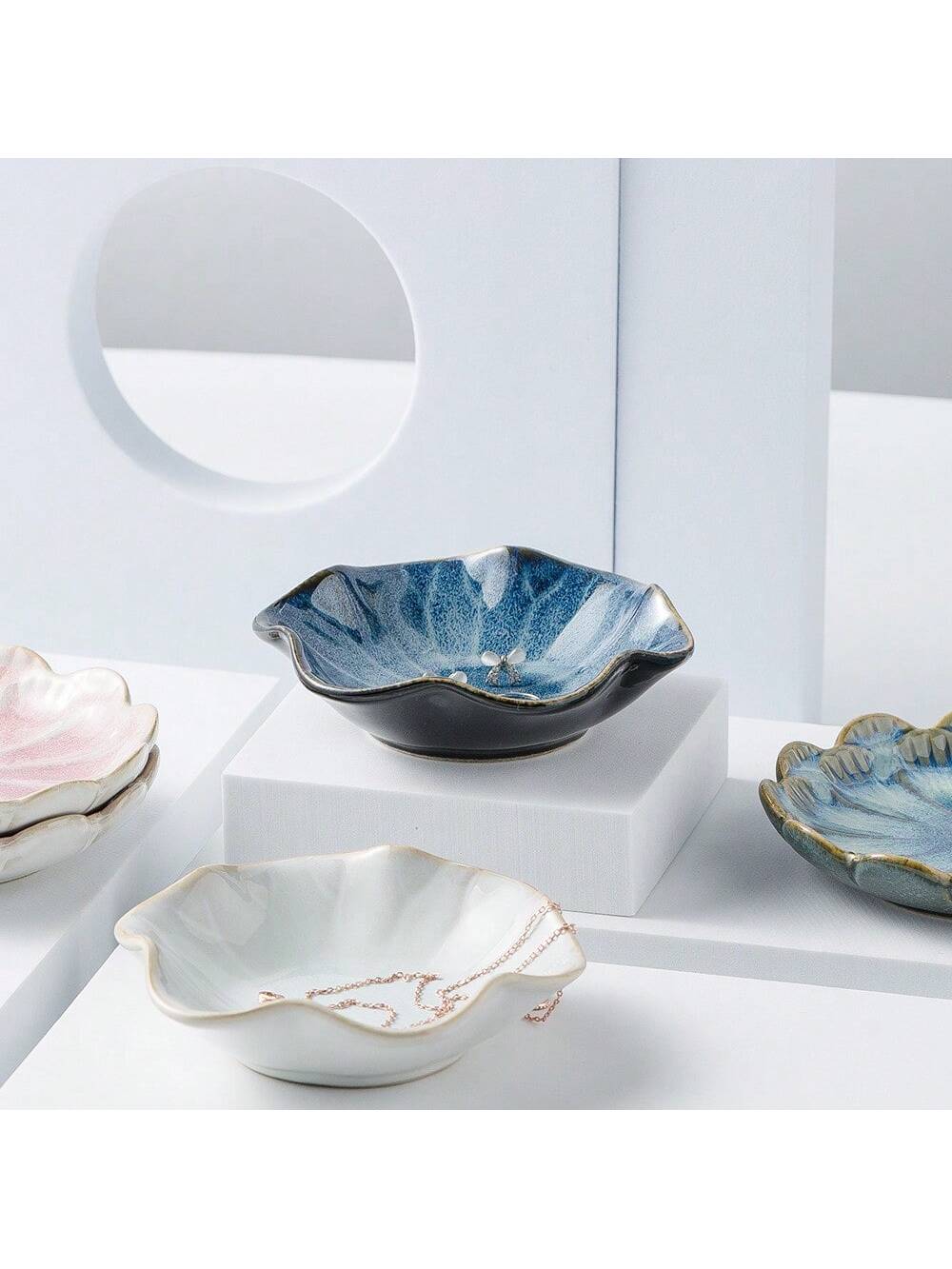 1 pc Ceramic petal shaped jewe - đánh giá và giá Ceramic Trinket Dish