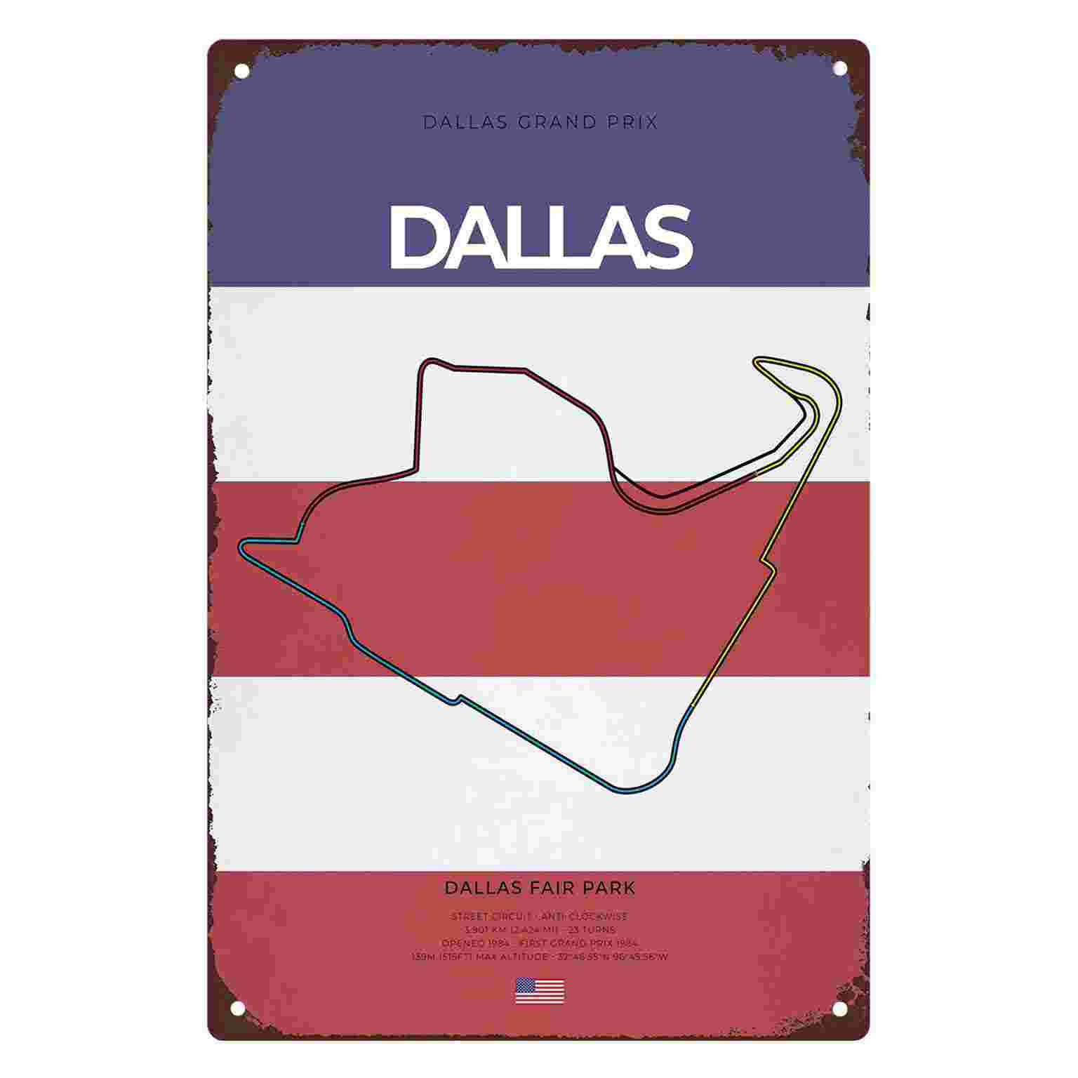 2D FLAT 1pc Dallas Grand Prix  - đánh giá và giá Home Decor Dallas