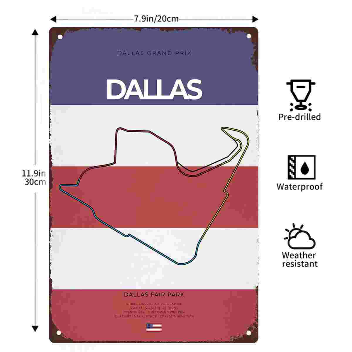 2D FLAT 1pc Dallas Grand Prix  - đánh giá và giá Home Decor Dallas