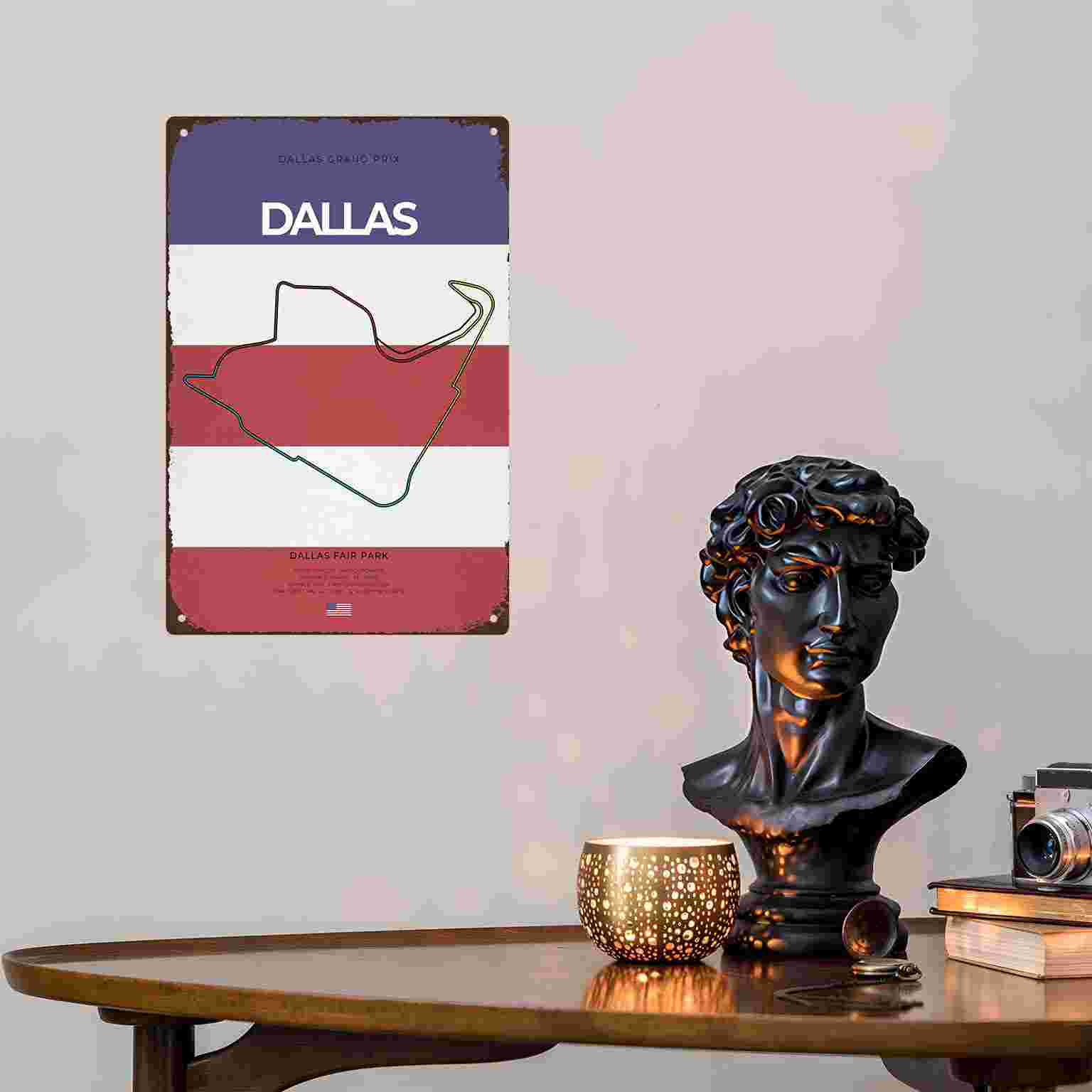 2D FLAT 1pc Dallas Grand Prix  - đánh giá và giá Home Decor Dallas