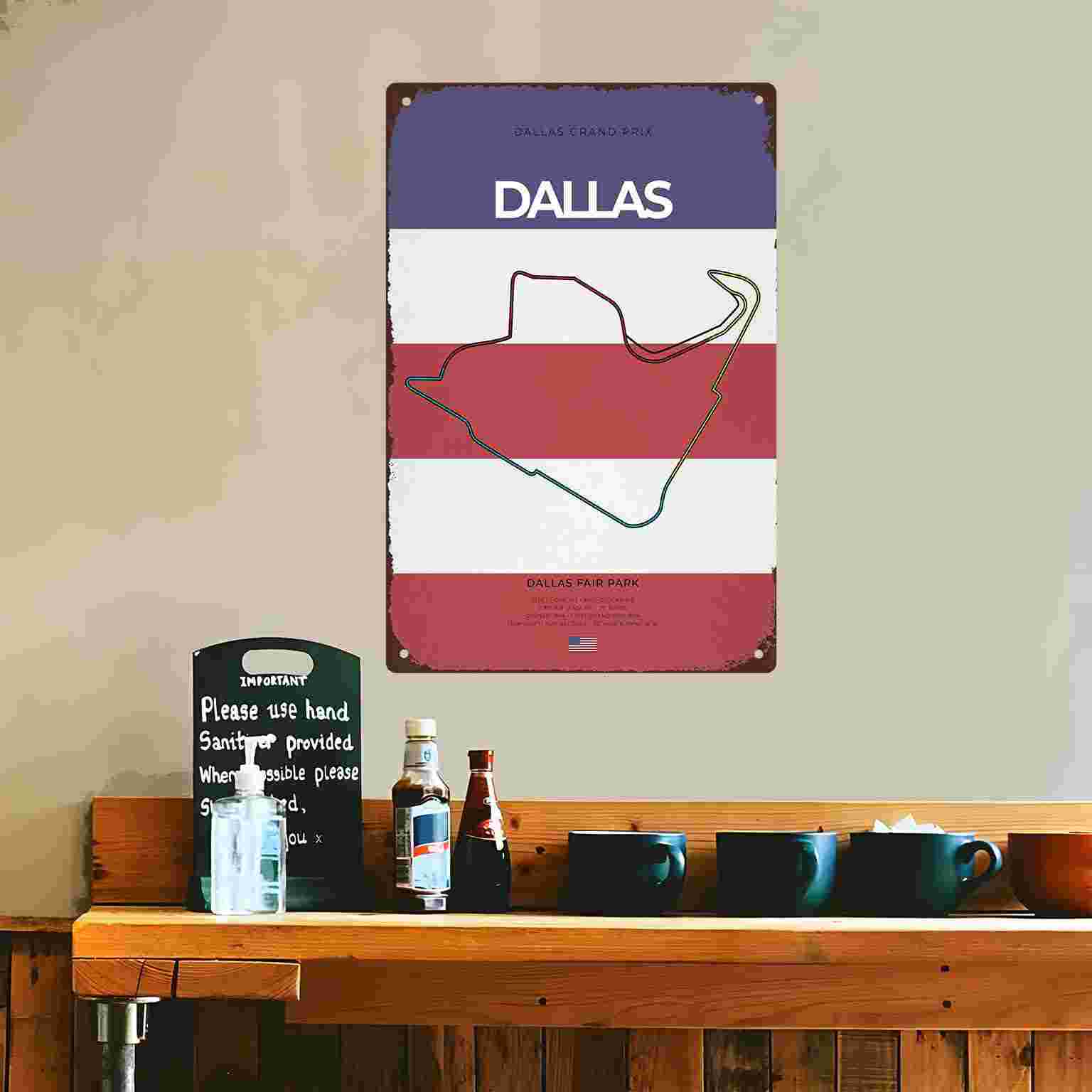 2D FLAT 1pc Dallas Grand Prix  - đánh giá và giá Home Decor Dallas