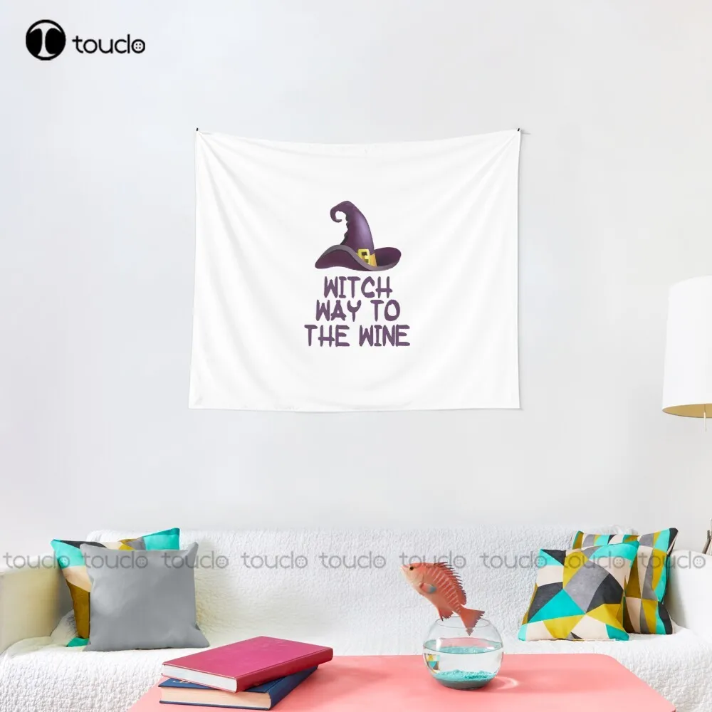 Witch Way To The Wine Tapestry - đánh giá và giá Review Home Decor