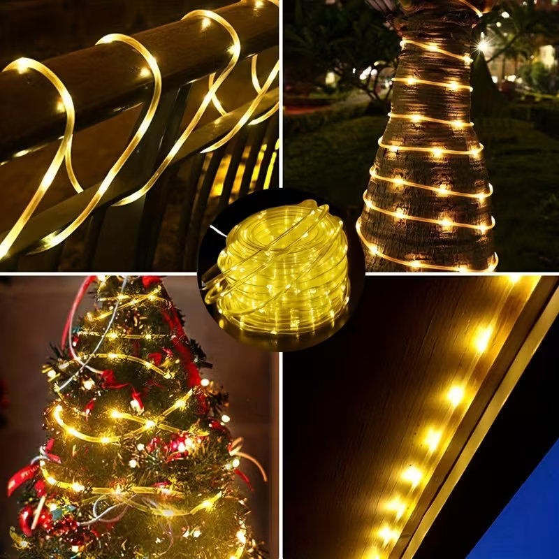 Waterproof Solar Powered Rope  - đánh giá và giá Rope Light Decoration
