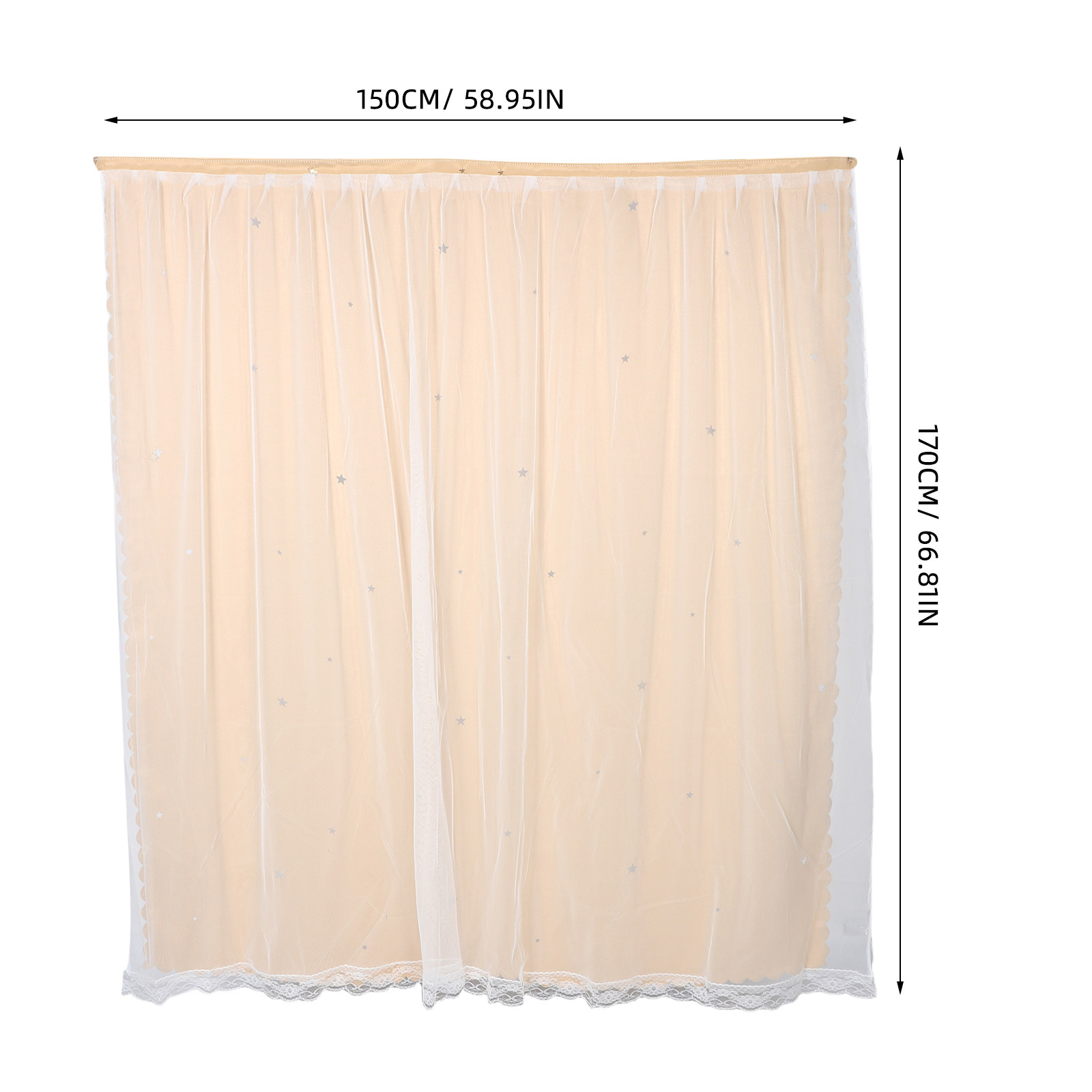 Star Hollow Pattern Blackout C - đánh giá và giá Home Decor Curtain