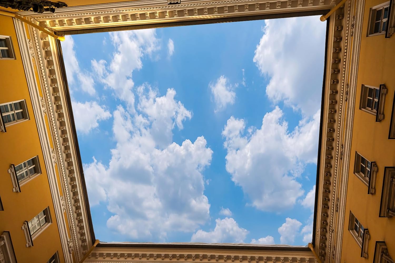 Vibrant Blue Sky Cloud Tapestr - đánh giá và giá Home Decor Under 100