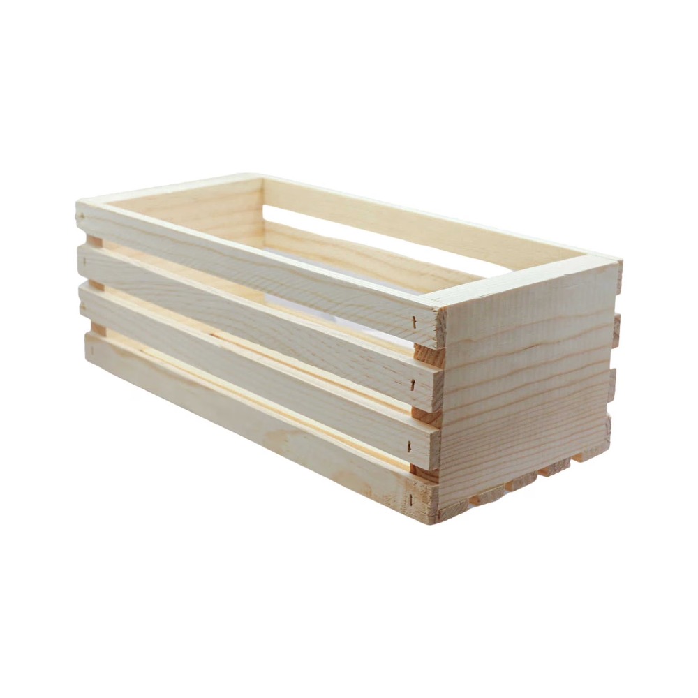 Unfinished Wood Crate Storage  - đánh giá và giá Home Decor Organizer