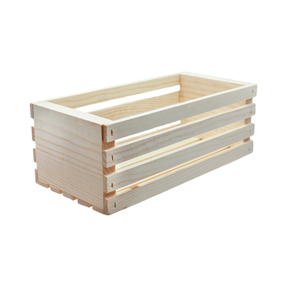 Unfinished Wood Crate Storage  - đánh giá và giá Home Decor Organizer