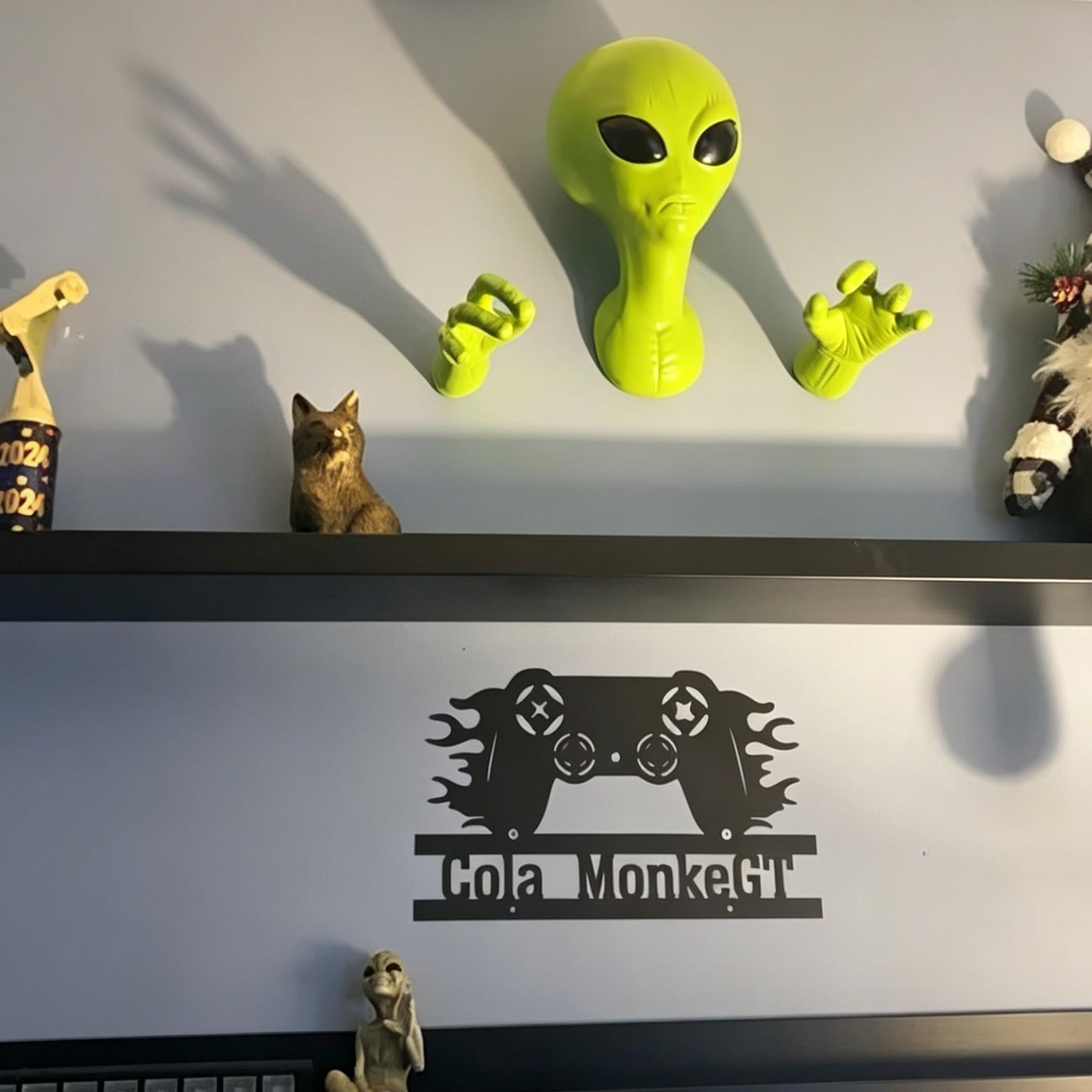 1 Green Alien Pendant, 3D Alie - đánh giá và giá Home Decor Etsy