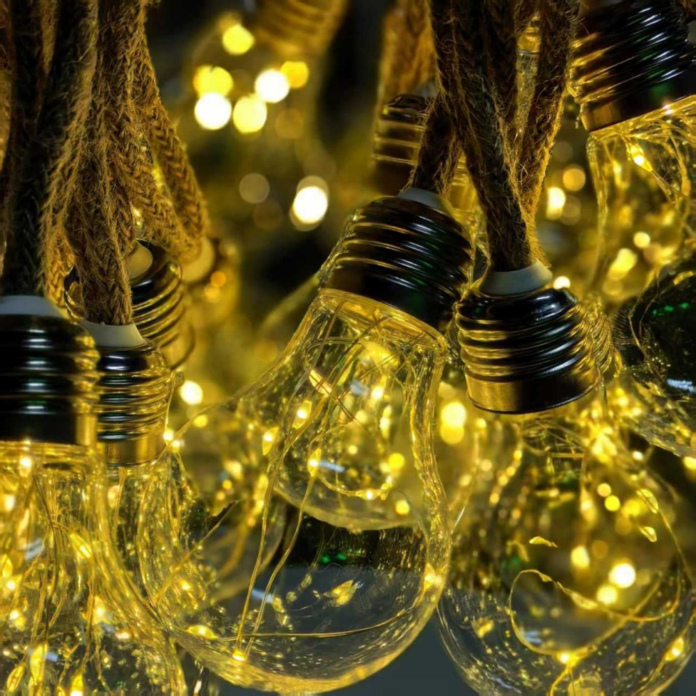 5M10LED Vintage Hemp Rope Edis - đánh giá và giá Rope Light Decoration