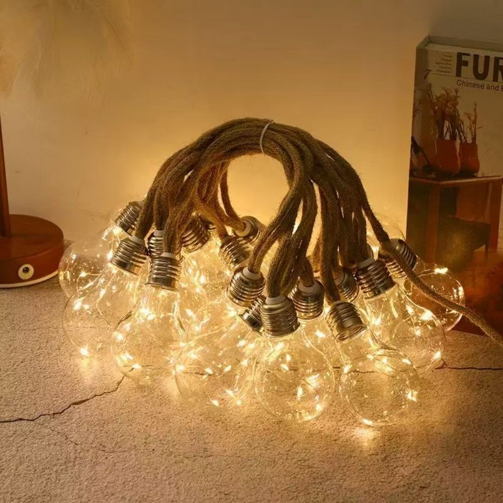 5M10LED Vintage Hemp Rope Edis - đánh giá và giá Rope Light Decoration