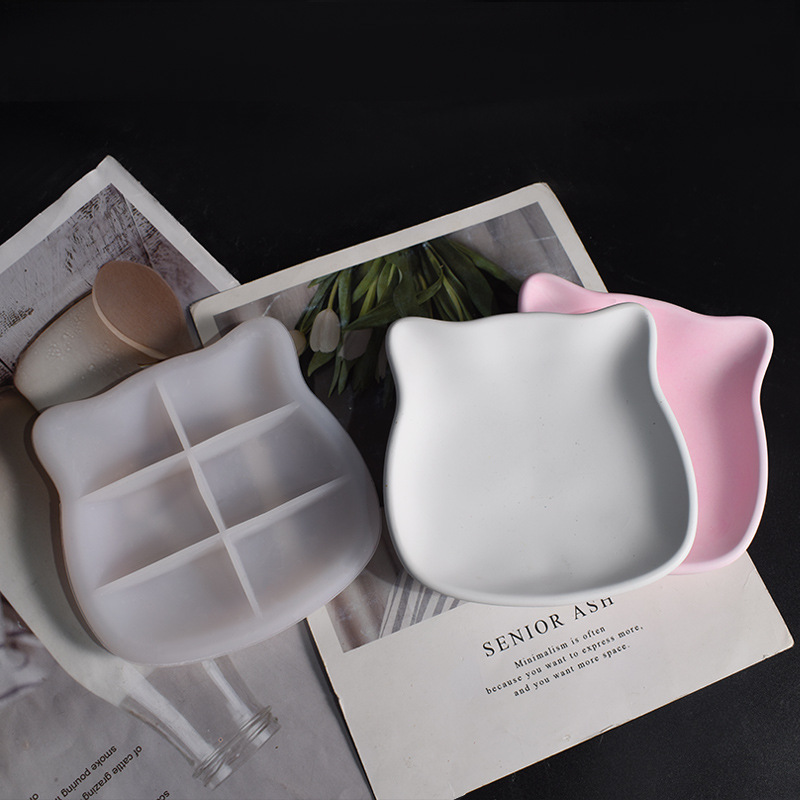Plaster Cat Dish Mold Kitten T - đánh giá và giá Ceramic Trinket Dish