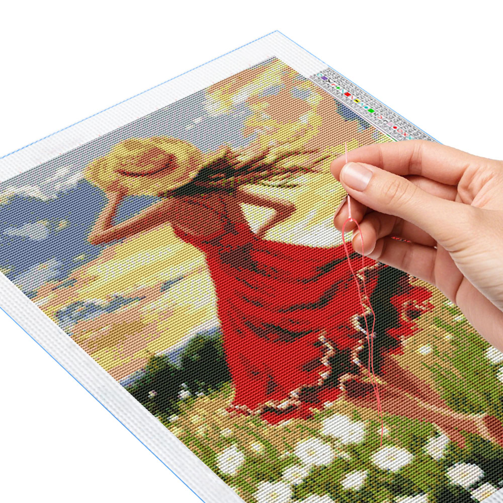 11CT Red Skirt Straw Hat Girl  - đánh giá và giá Home Decor Under 100