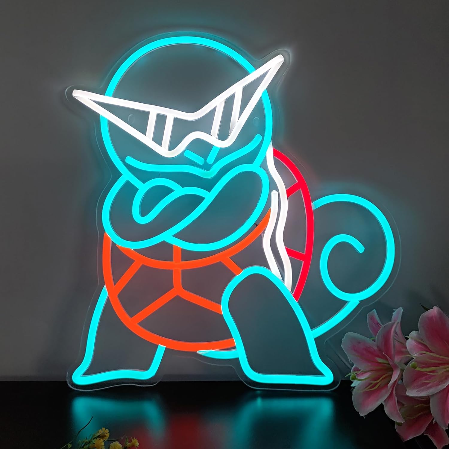 Pokemon Squirtle Neon Sign LED - đánh giá và giá Home Decor Etsy