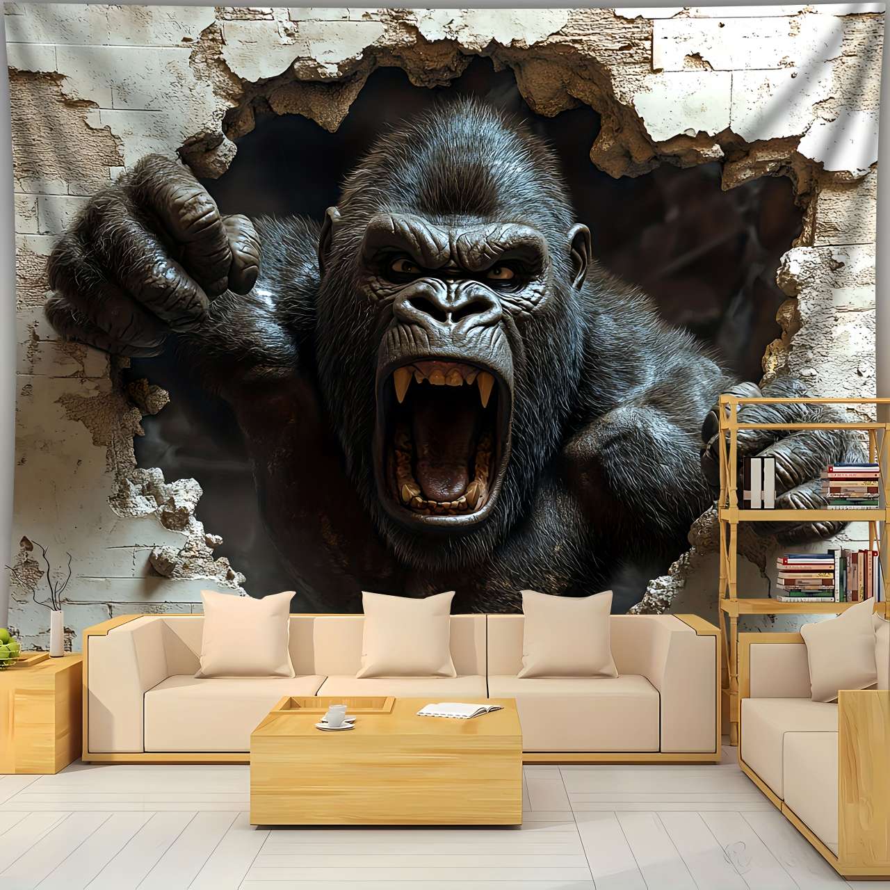1pc 3D Dynamic Gorilla Wall Bu - đánh giá và giá Home Decor Under 100