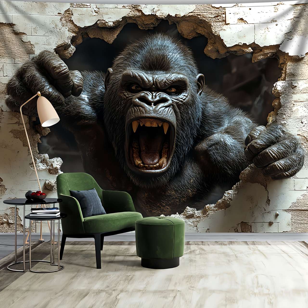 1pc 3D Dynamic Gorilla Wall Bu - đánh giá và giá Home Decor Under 100