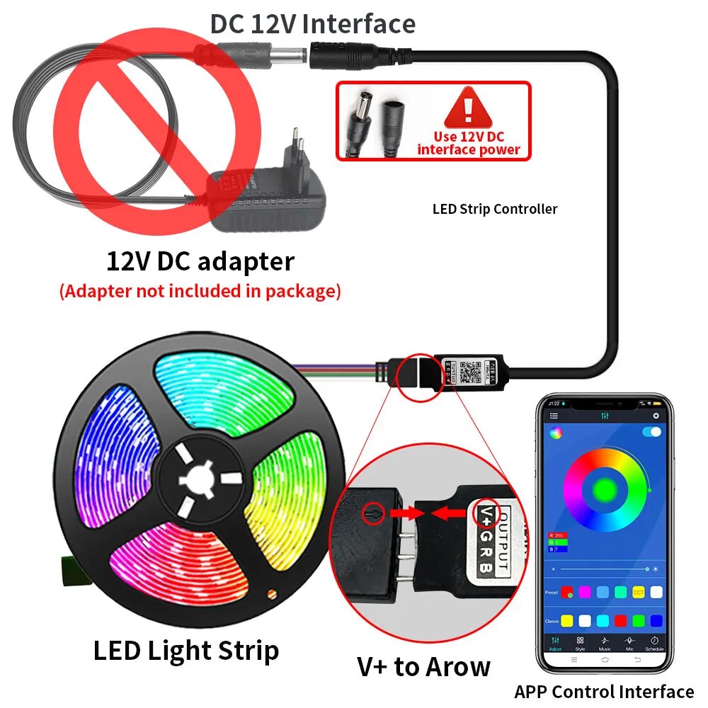 Tuya Smart Life LED Light Stri - đánh giá và giá Rope Light Decoration