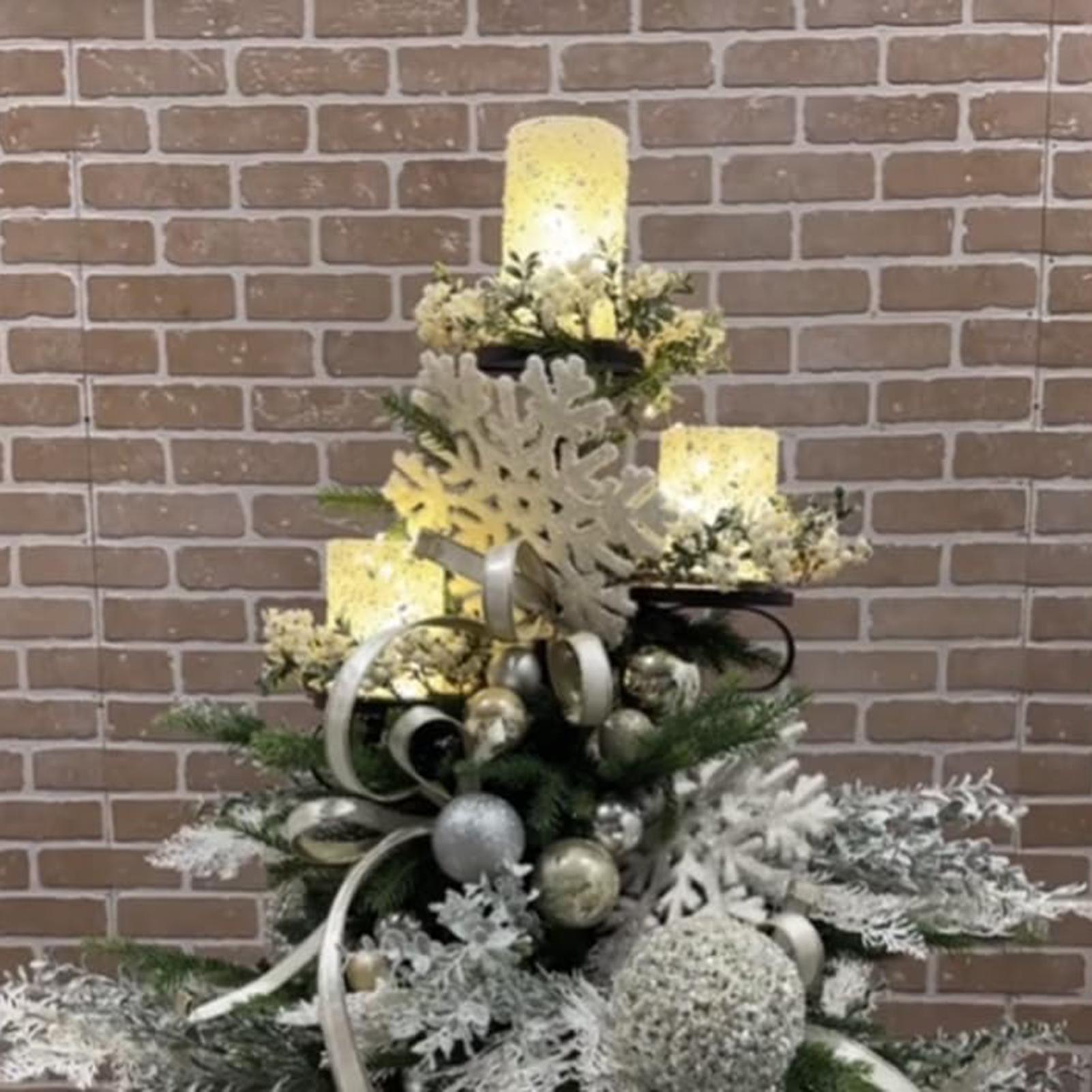 Metal Black Triple Tree Topper - đánh giá và giá Home Decor Xmas Tree