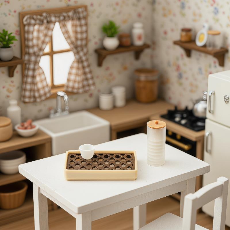 Miniature Tea Tray Set for Dol - đánh giá và giá Home Decor Retailers