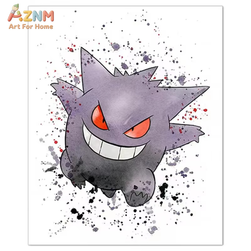1PC ，Anime Pokemon Canvas Pain - đánh giá và giá Watercolor Poster Print
