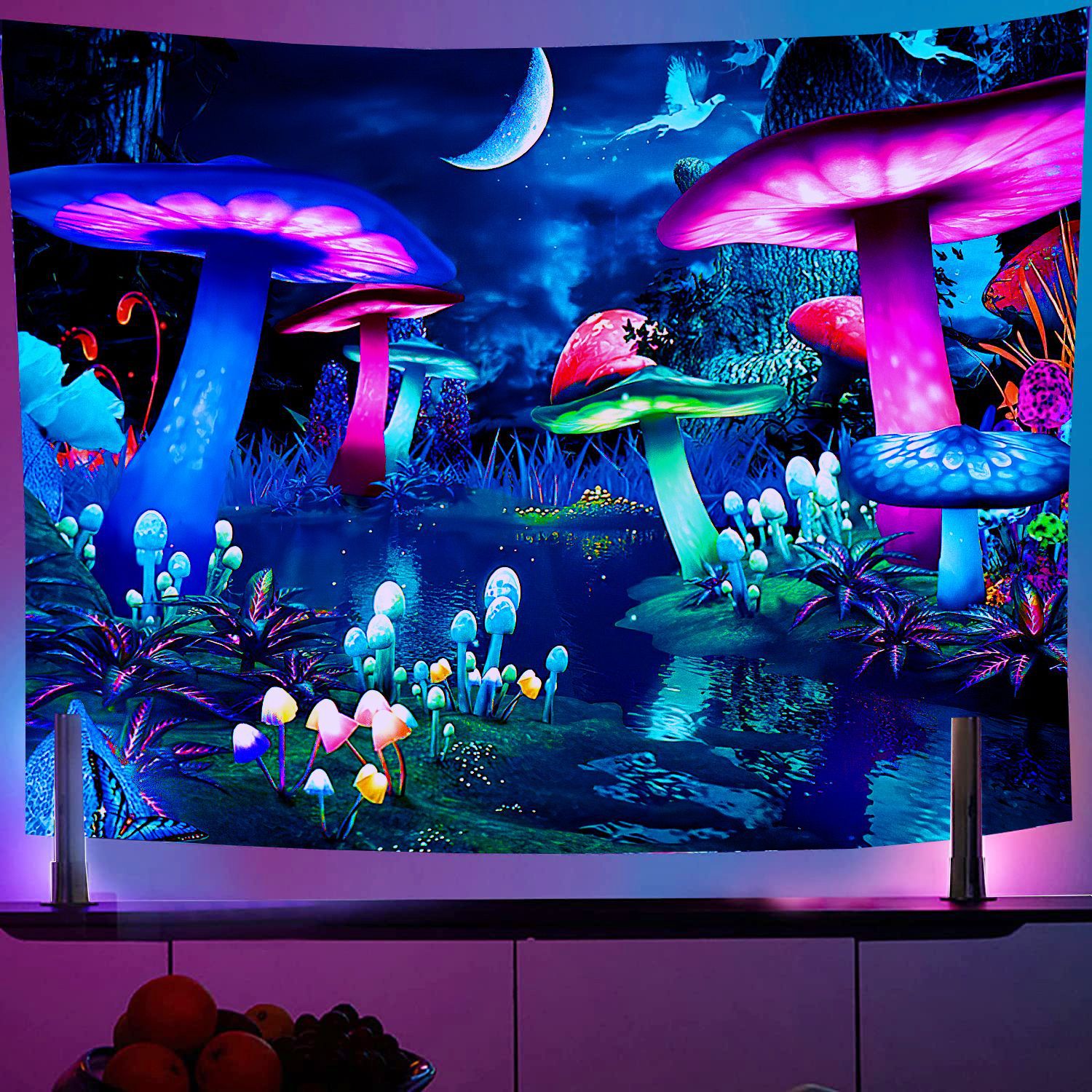Psychedelic UV Reactive Fluore - đánh giá và giá Home Decor Under 100