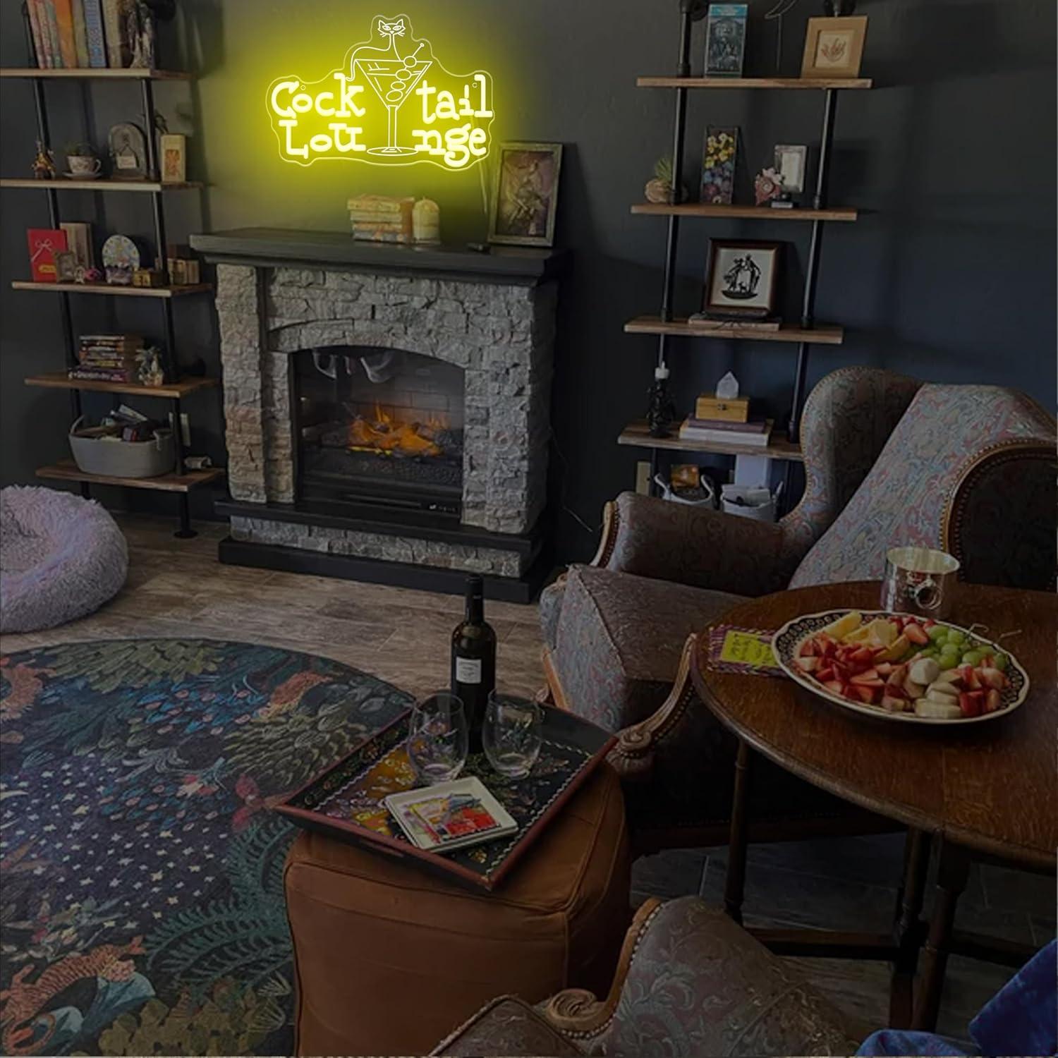 Cocktail Lounge Neon Sign Dimm - đánh giá và giá Home Decor Aesthetic