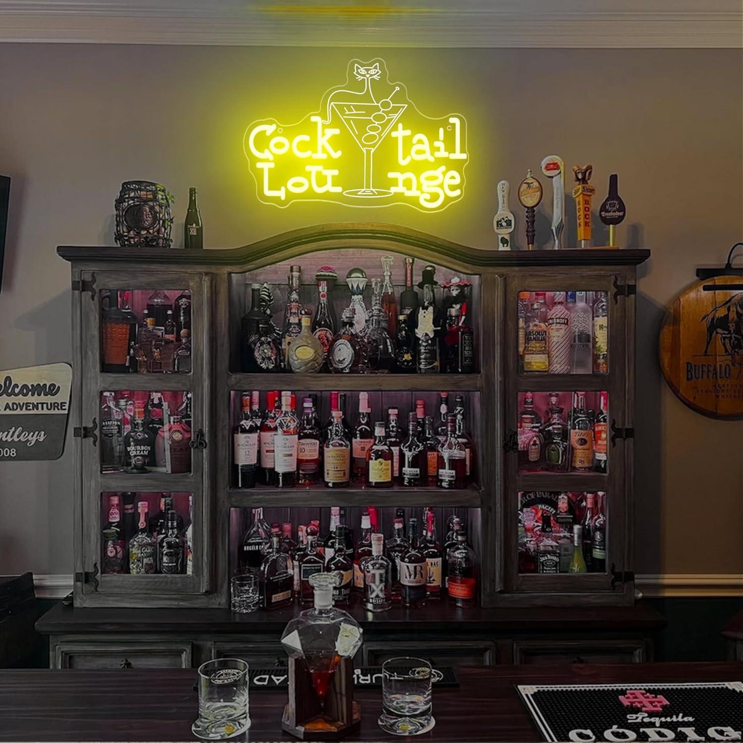 Cocktail Lounge Neon Sign Dimm - đánh giá và giá Home Decor Aesthetic