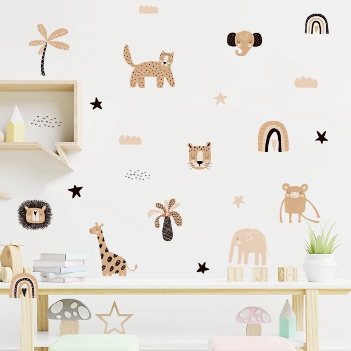 Boho Cartoon Rainbows Star Cut - đánh giá và giá Home Decor Y2K