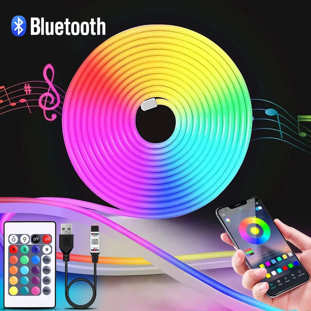 1-5m RGB LED Neon Strip Light  - đánh giá và giá Led Strip Lights